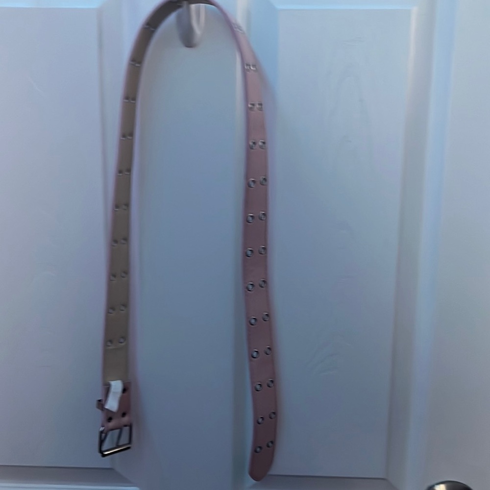 Pink double hole belt